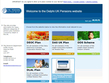 Tablet Screenshot of pensiondepartment.co.uk